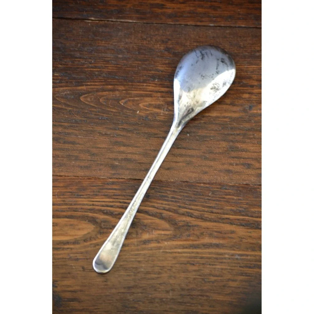 Vintage Tablespoon Sheffield‎ England Silverplate Serving Spoon Basic Handle